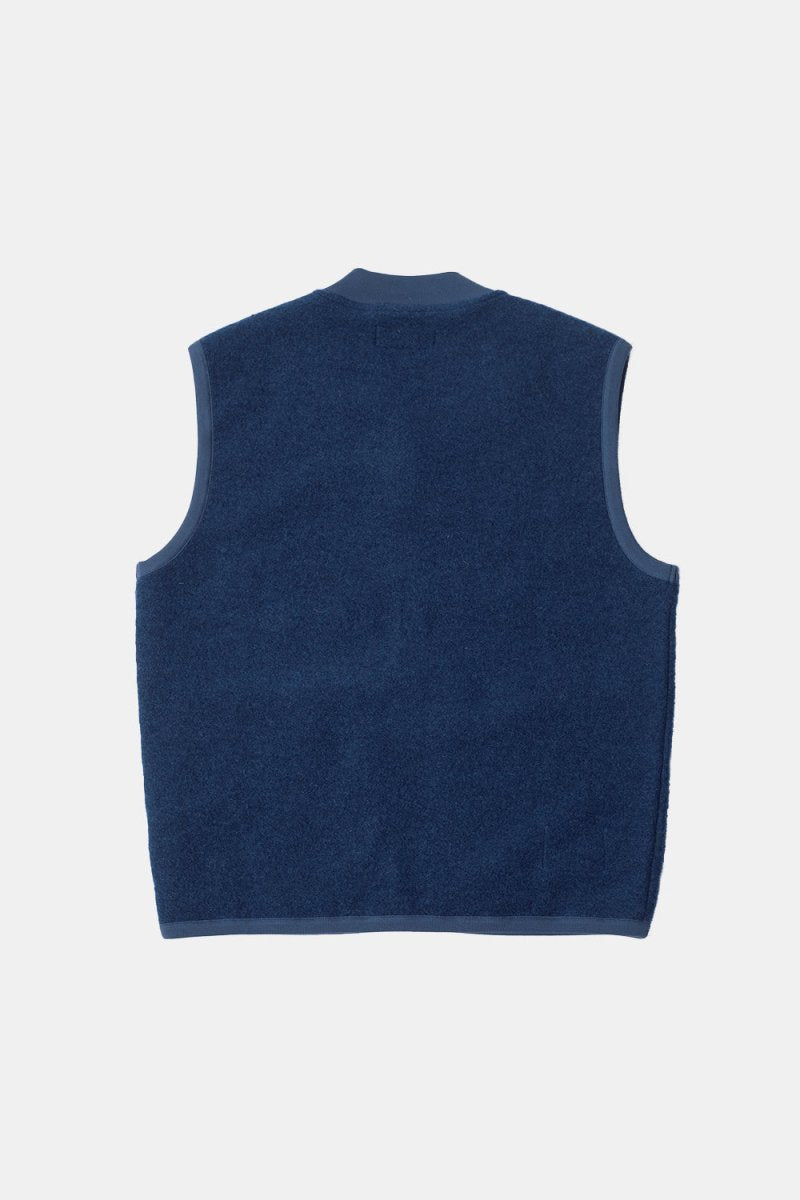 Universal Works Zip Waistcoat (Indigo Blue) | Vests