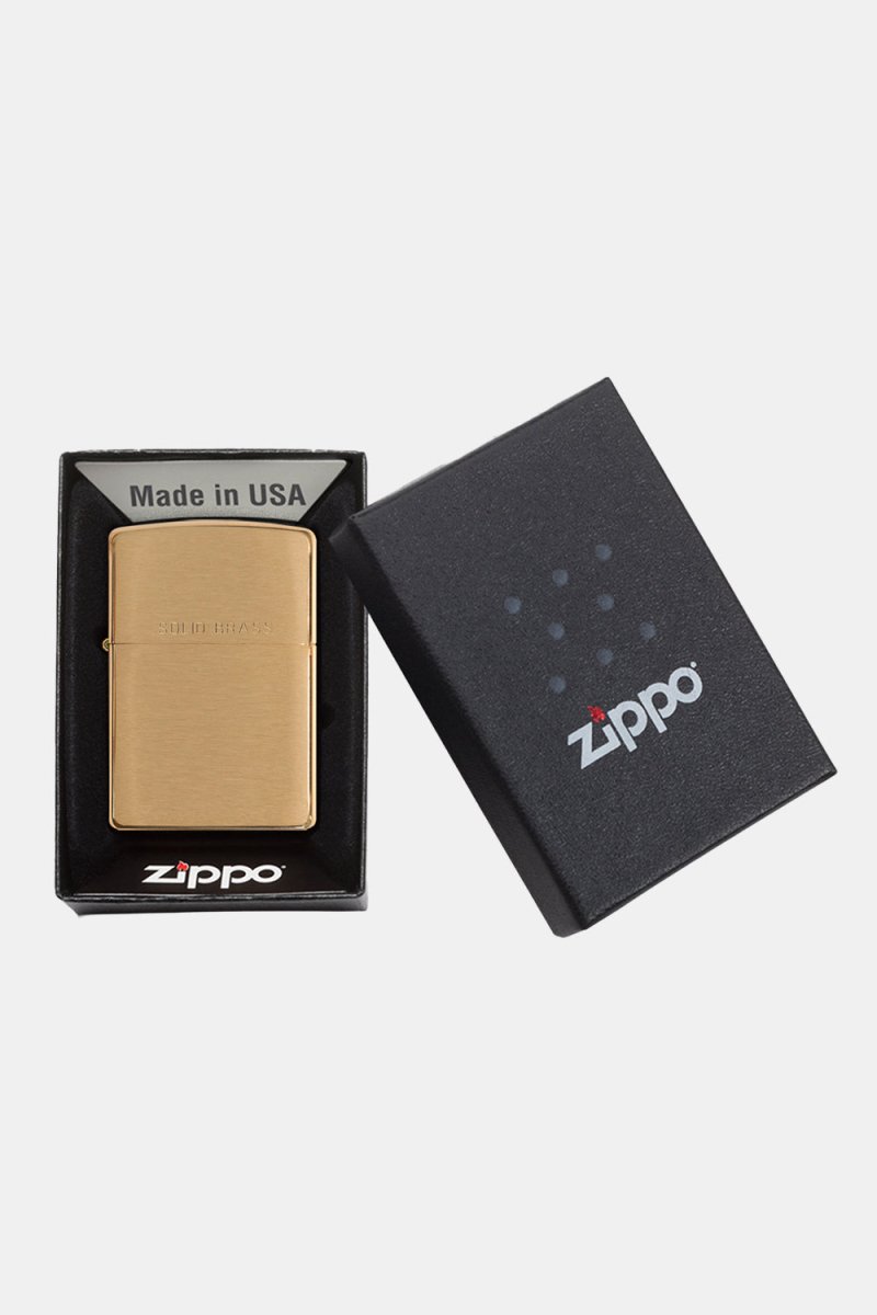 Zippo Classic Lighter (Brushed Brass) | Accessories